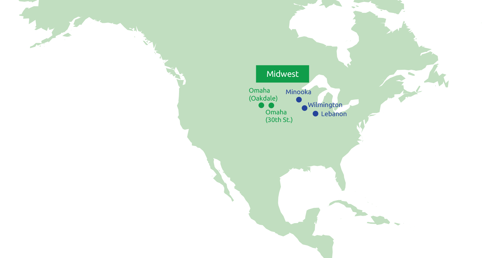 North America Map: Midwest