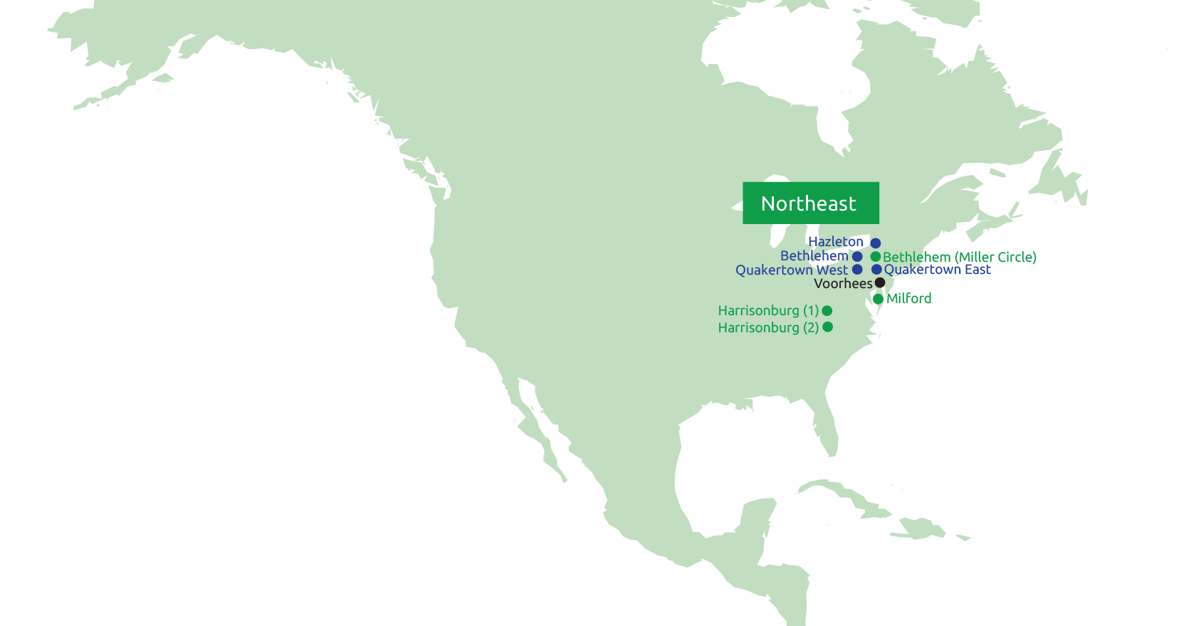North America Map: Northeast