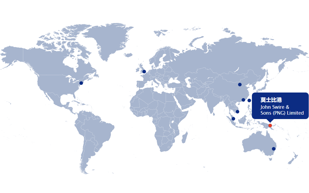 世界地图 - 莫士比港