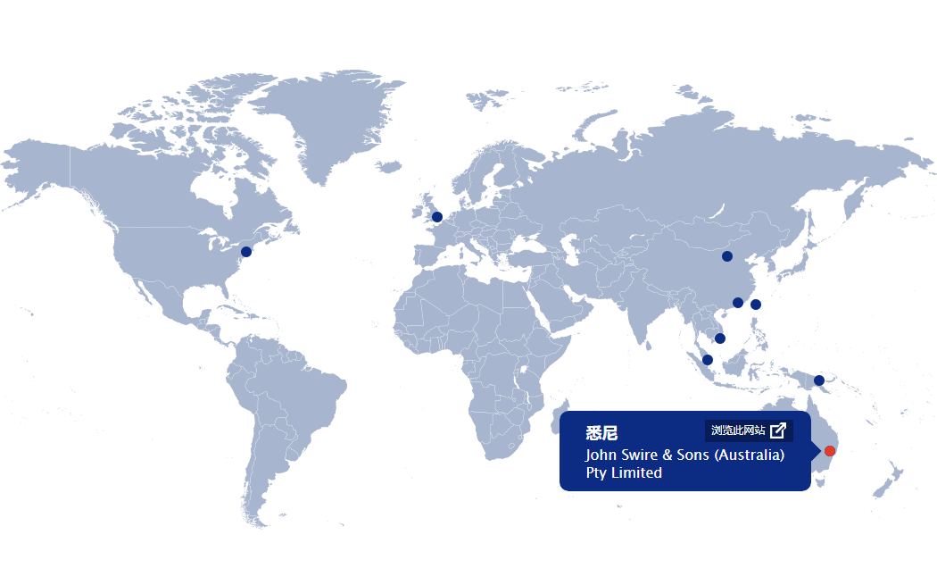 世界地图 - 悉尼