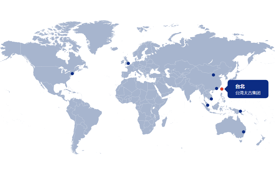 世界地图 - 台北